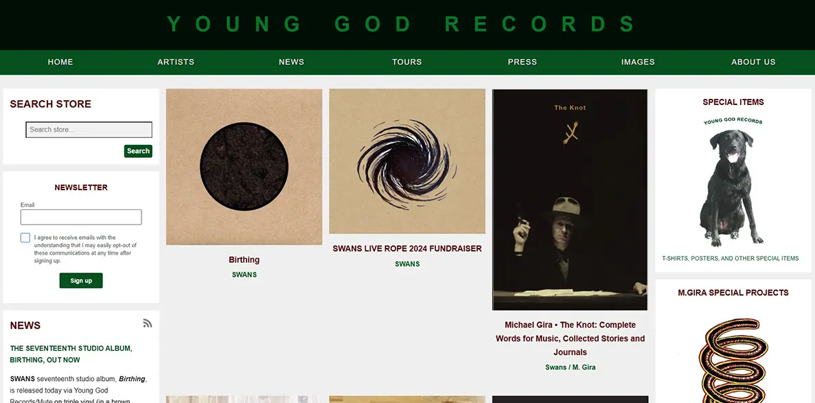 YoungGodRecords.com